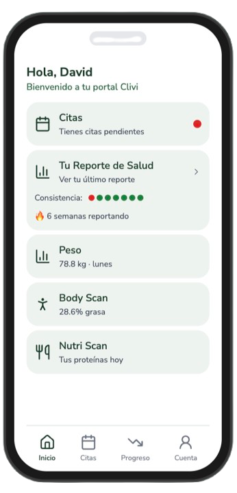 Teléfono y aplicación de Revert